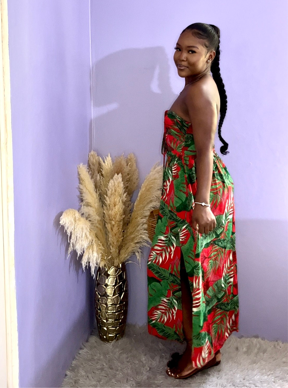 Vibrant Red Maxi Dress