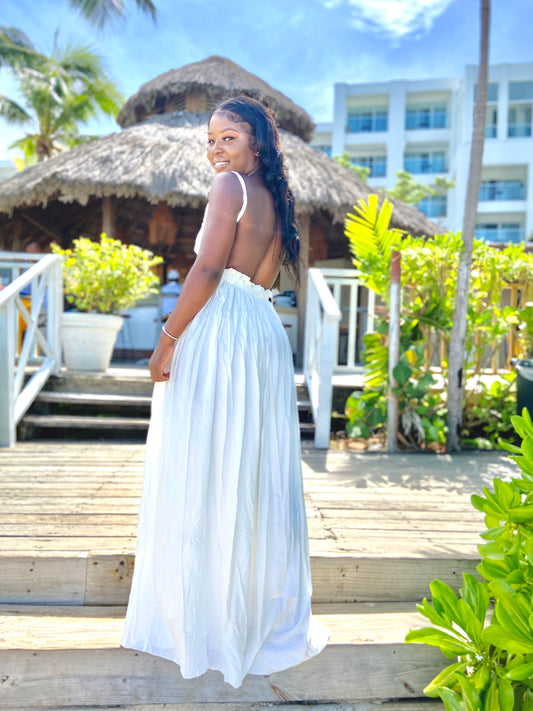 Goddess Vibe Maxi Dress White