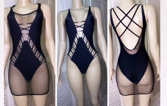 Black One piece Bikini