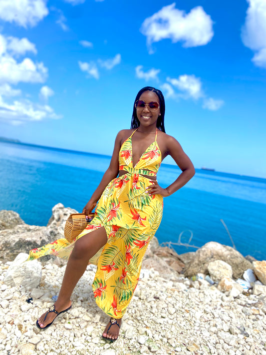 Summer Day Maxi Dress Yellow