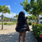 Baby Doll Mini Dress -Black
