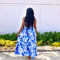 Tropical Blue Maxi Dress