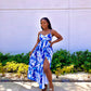 Tropical Blue Maxi Dress