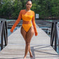 One piece Bikini Orange