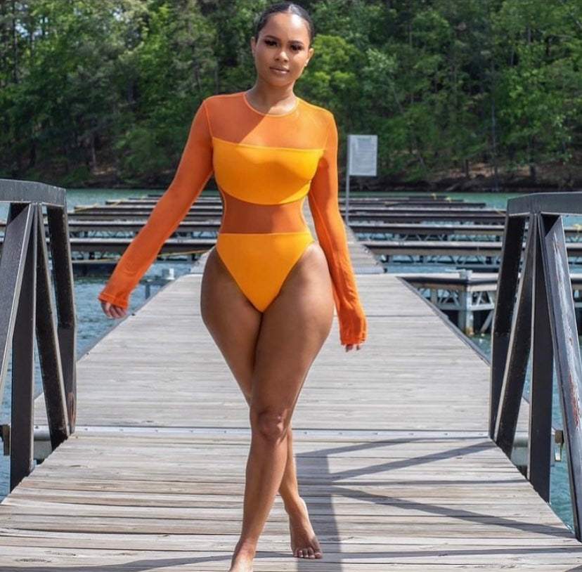 One piece Bikini Orange