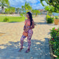 Vacay Ready Pants Set-Brown